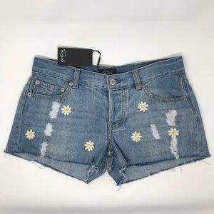 Rails Daisy Boho cut off denim jean shorts